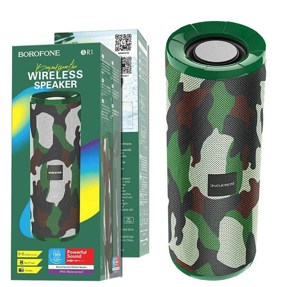 Borofone BR1 Beyond Sportive Bluetooth V5.0 Wireless Speaker (Camouflage Green) Borofone BR1 Beyond Sportive Bluetooth V5.0 Wireless Speaker (Camouflage Green)